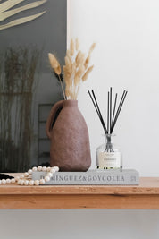 Jarrón Poroso Café