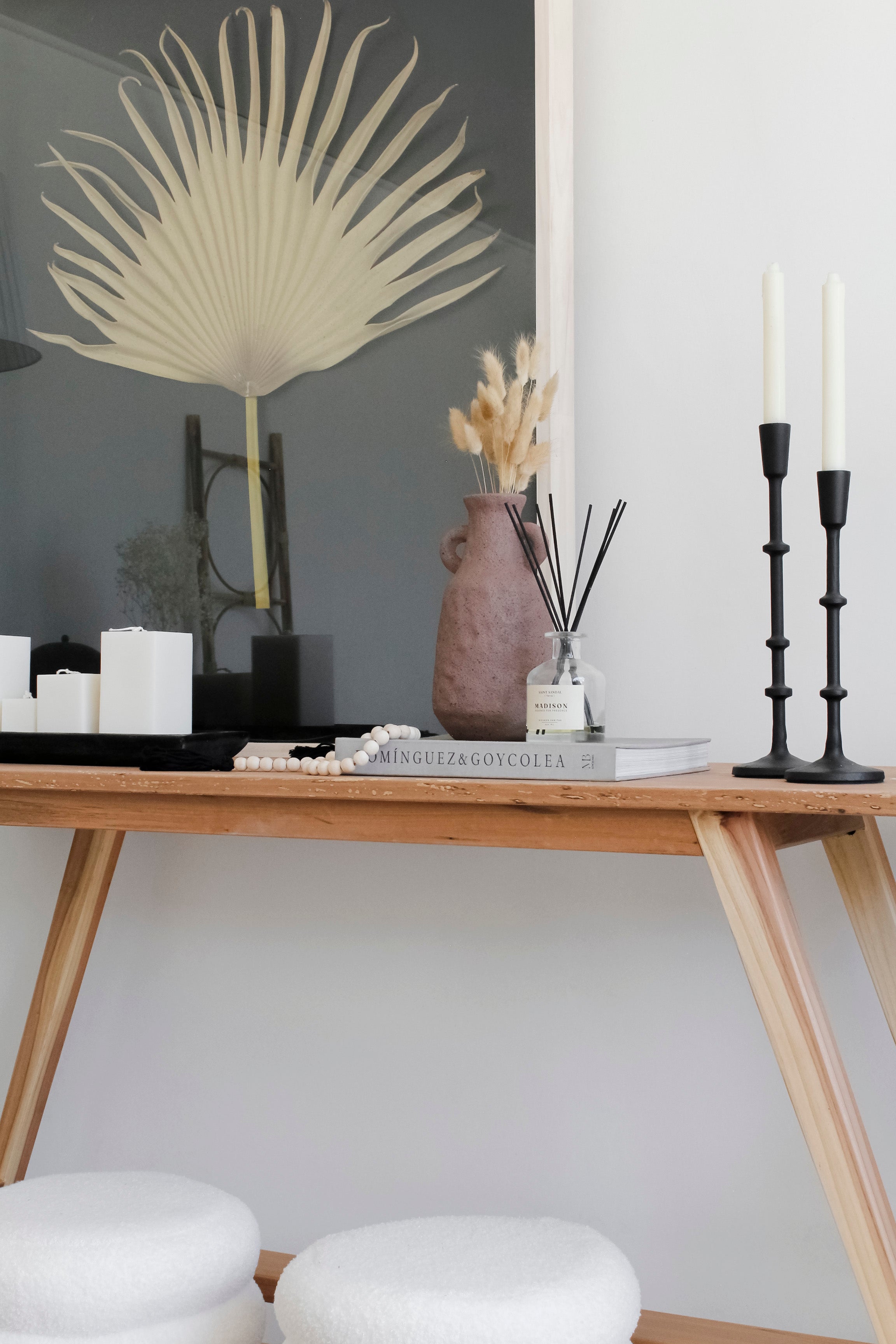 Jarrón Poroso Café