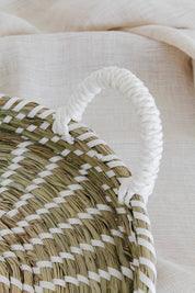 Canasto Bandeja Fibra Blanco