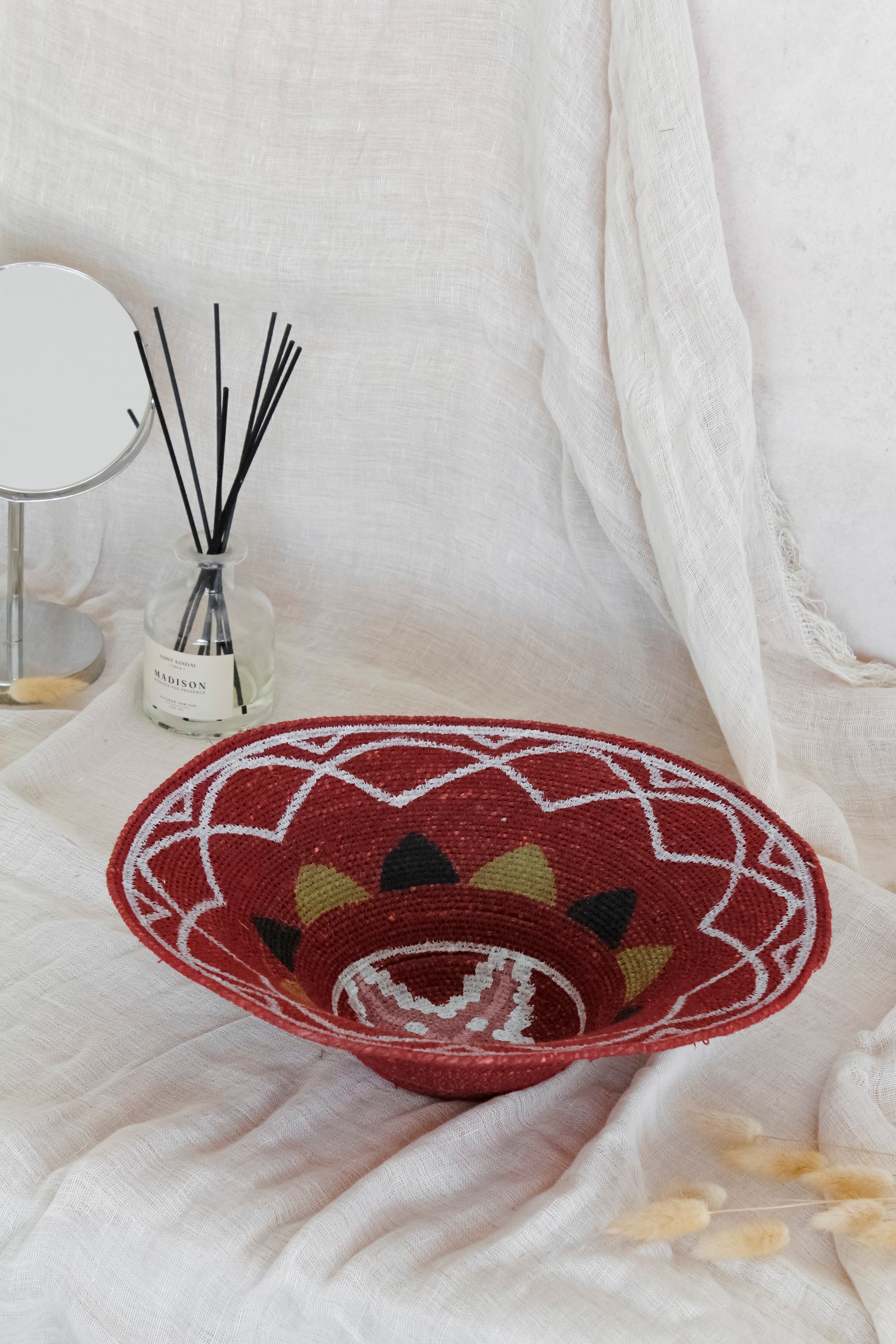 Canasto Fibra Burdeo