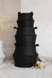 Canasto Fieltro Grafito