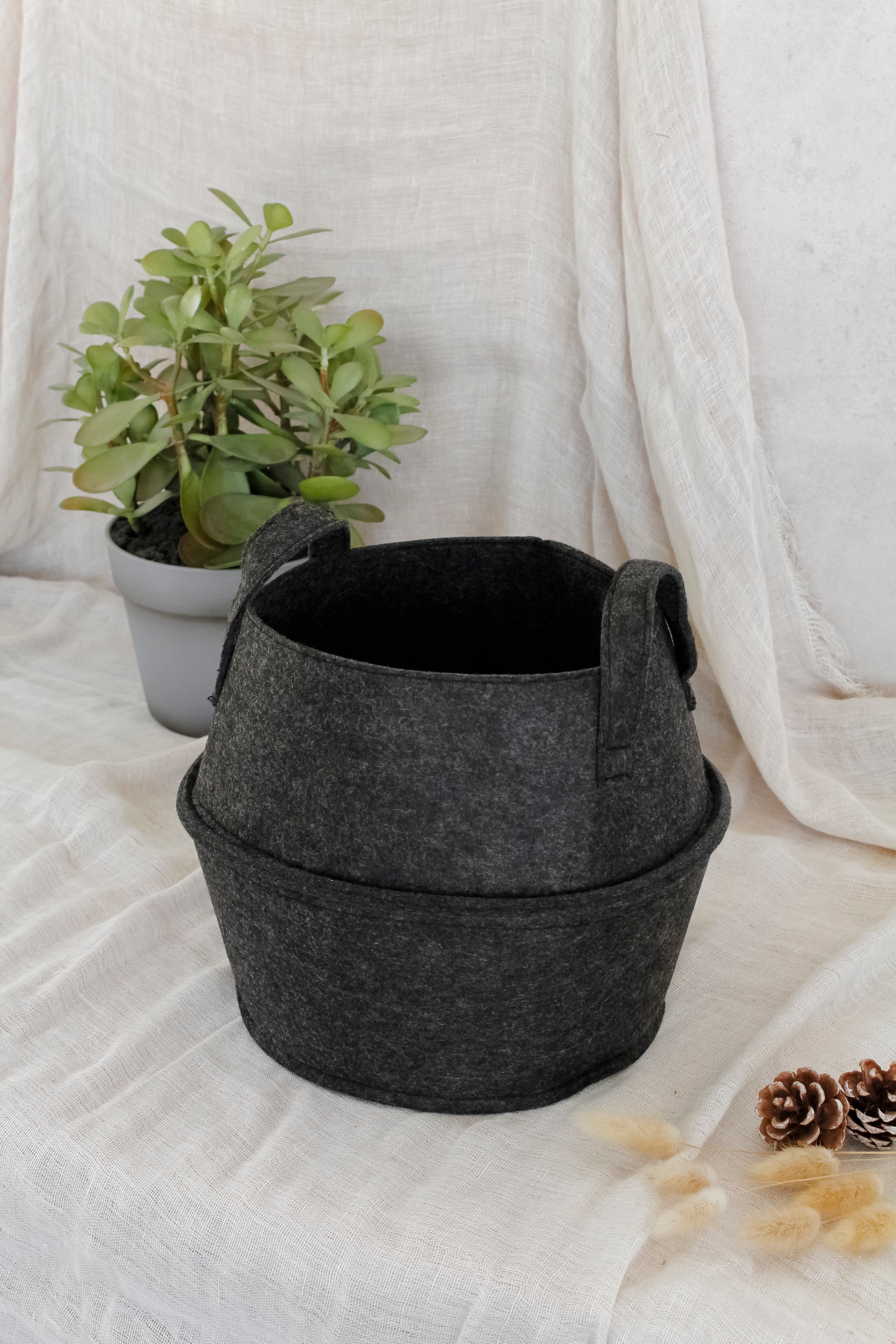 Canasto Fieltro Grafito