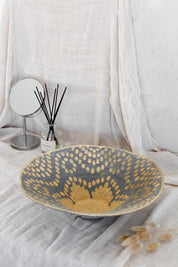 Canasto Fibra Celeste