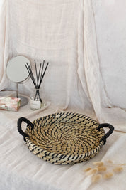 Canasto Bandeja Fibra Negro