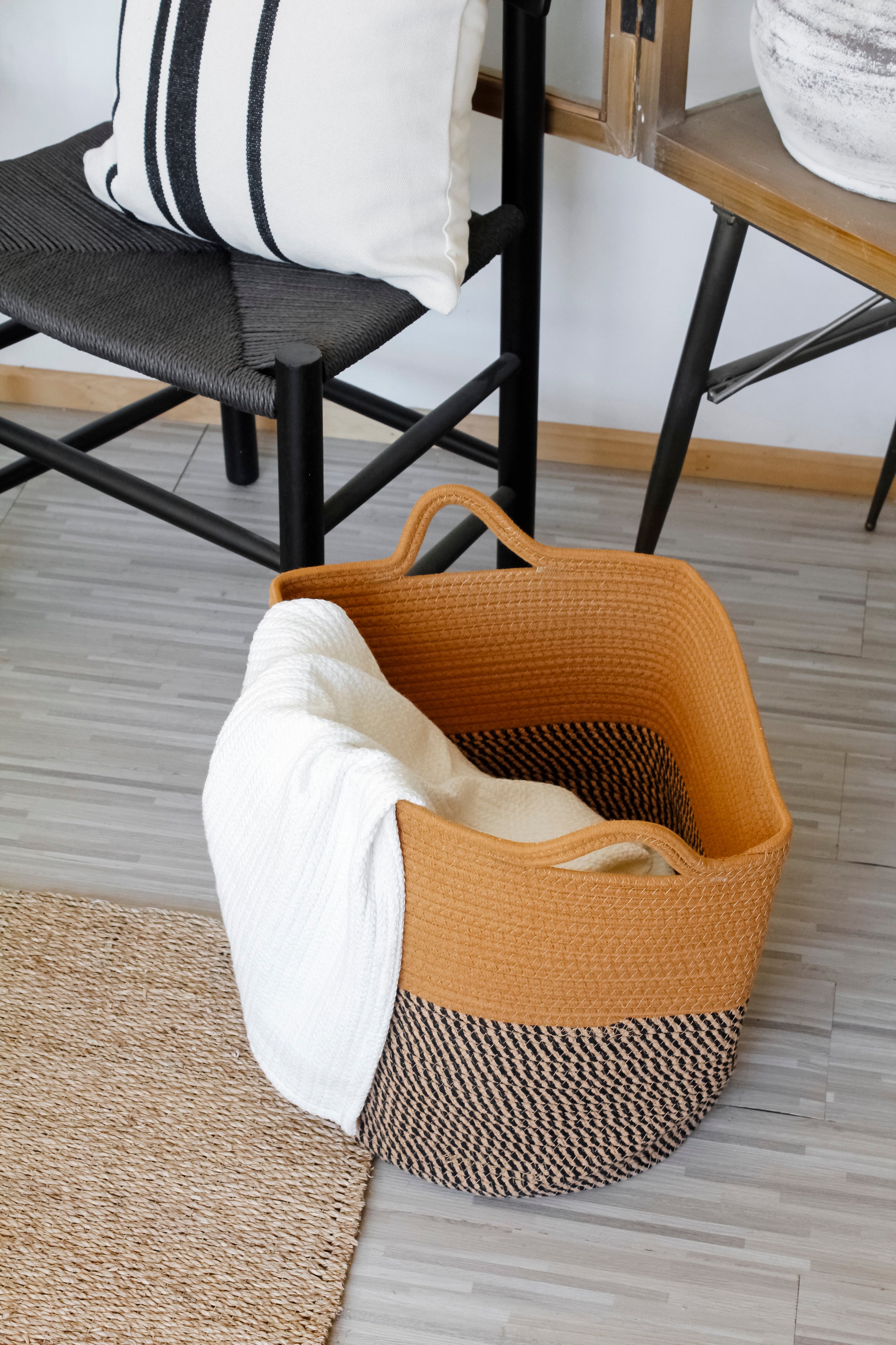 Canasto Algodón Bicolor