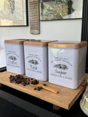 Set Té, Café, Azúcar Cuadrado
