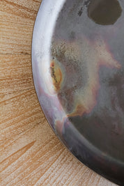 Bandeja Circular Metal Ocre