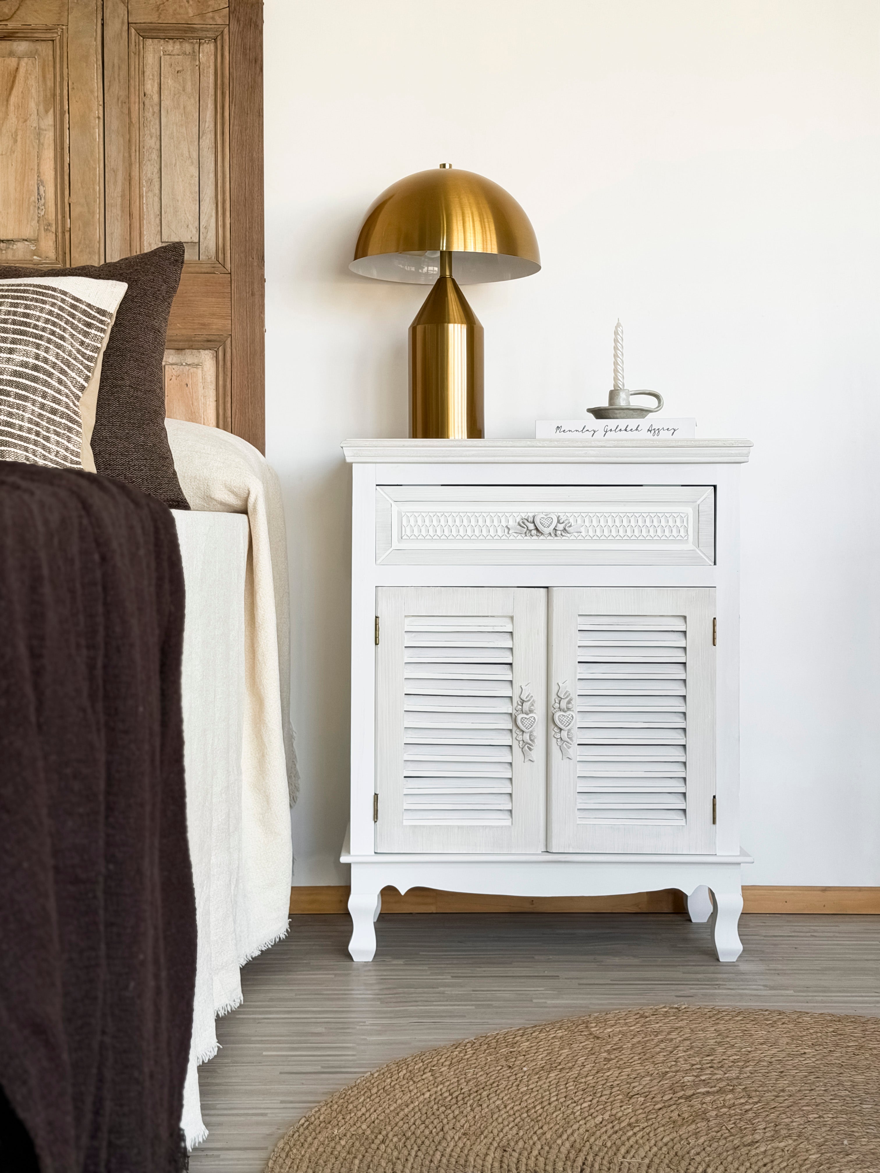 Mueble Madera Blanco Vintage
