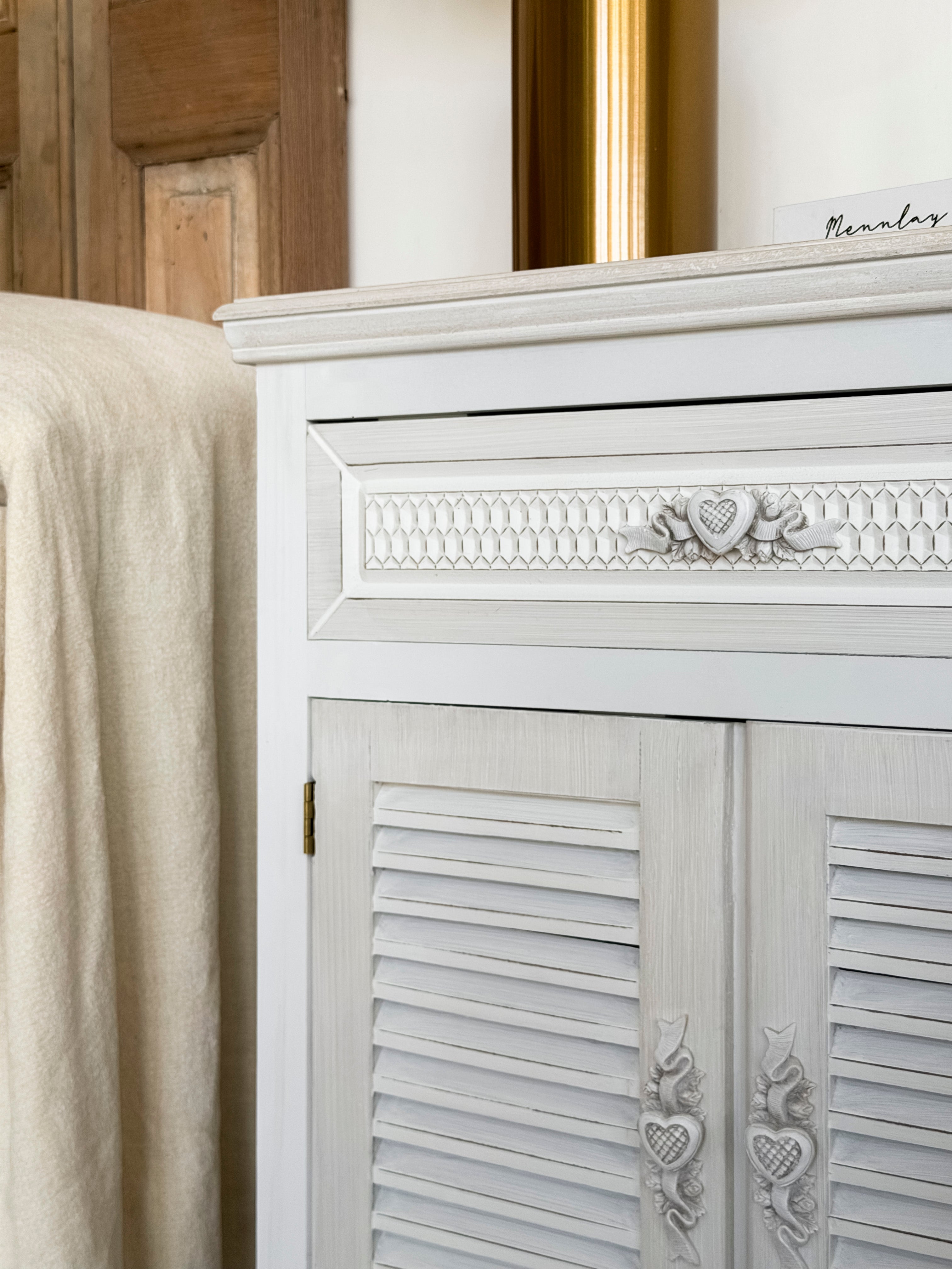 Mueble Madera Blanco Vintage