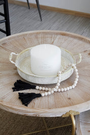 Bandeja Metal Red Blanca Puntos