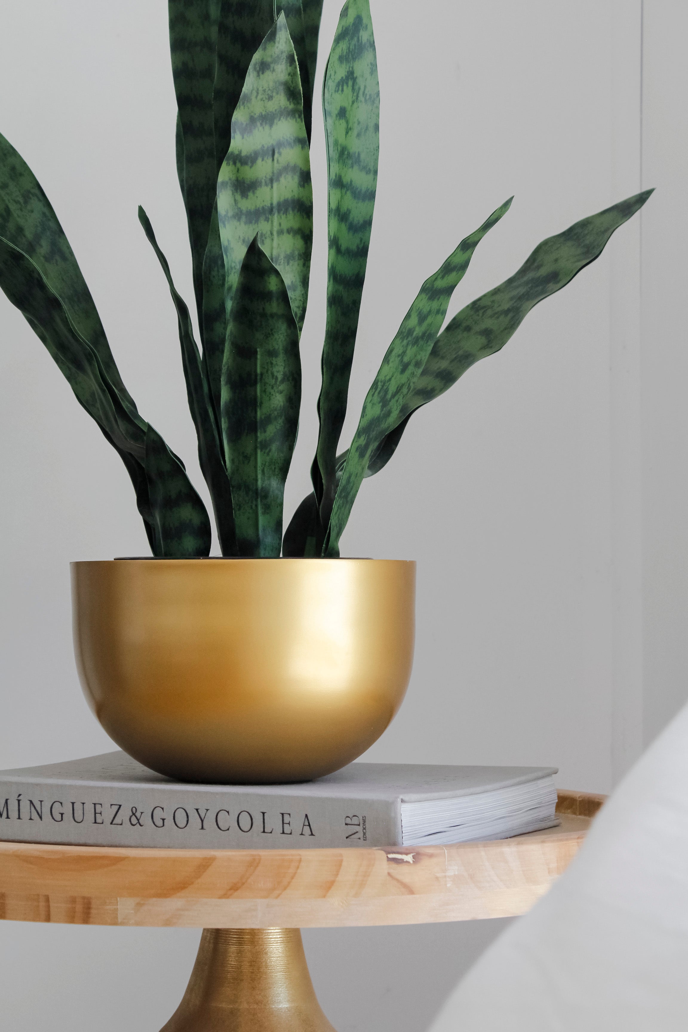 Macetero Bowl Dorado