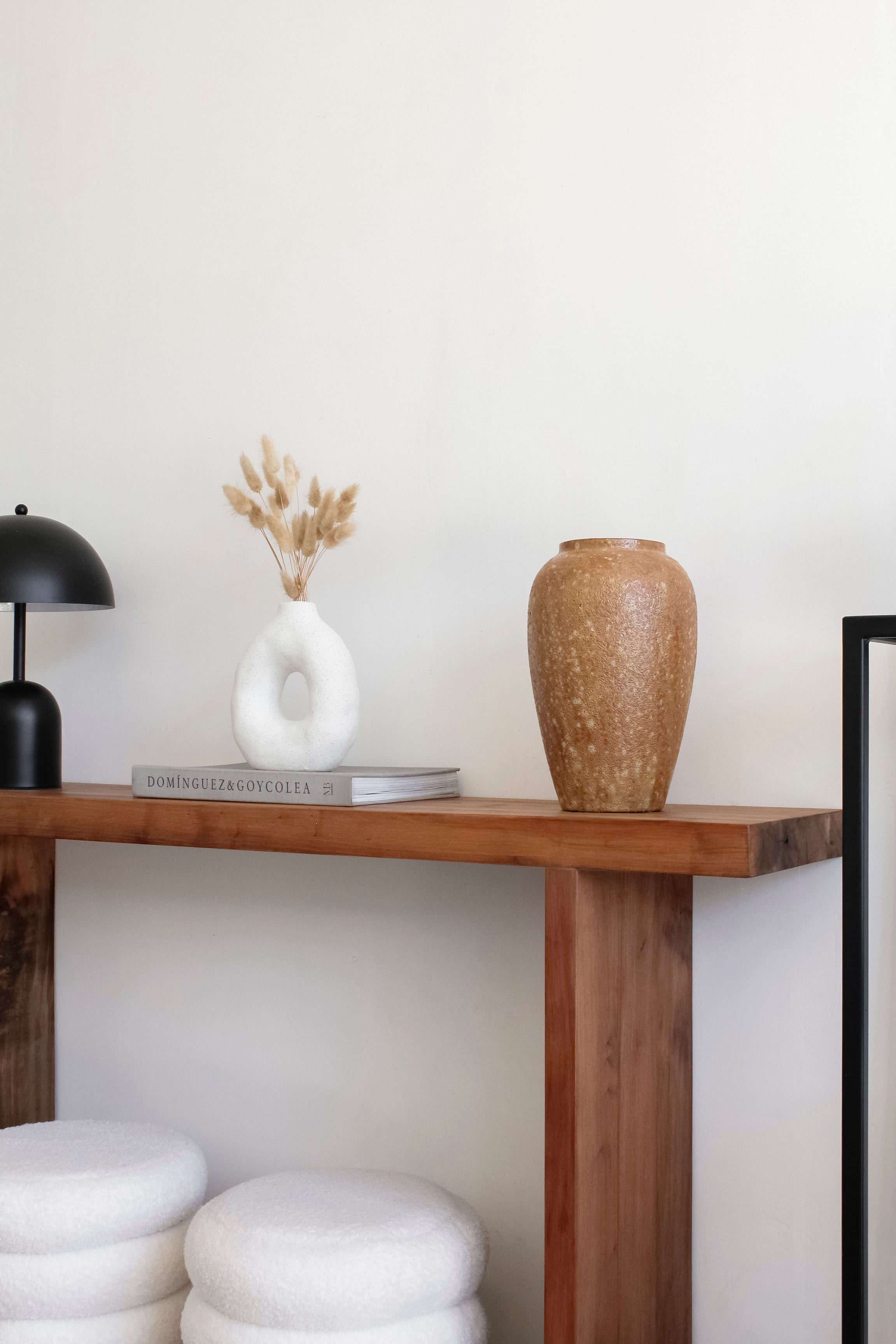 Jarrón Cerámica Café Irregular