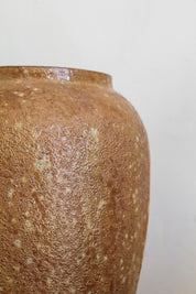 Jarrón Cerámica Café Irregular