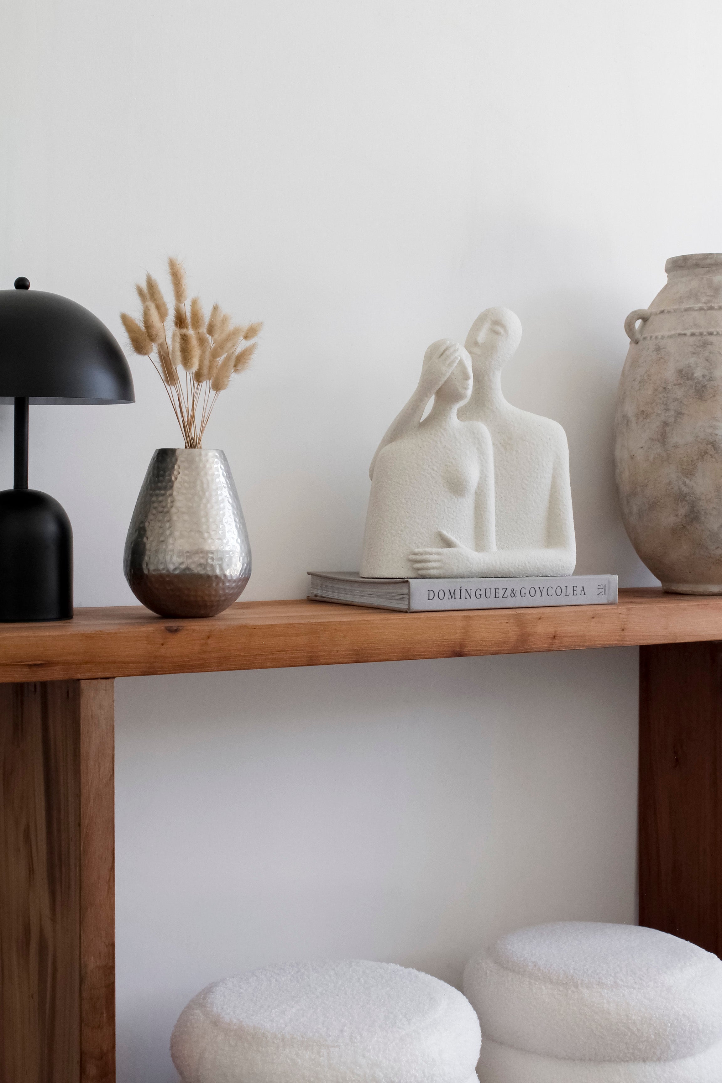 Florero Martillado Plata