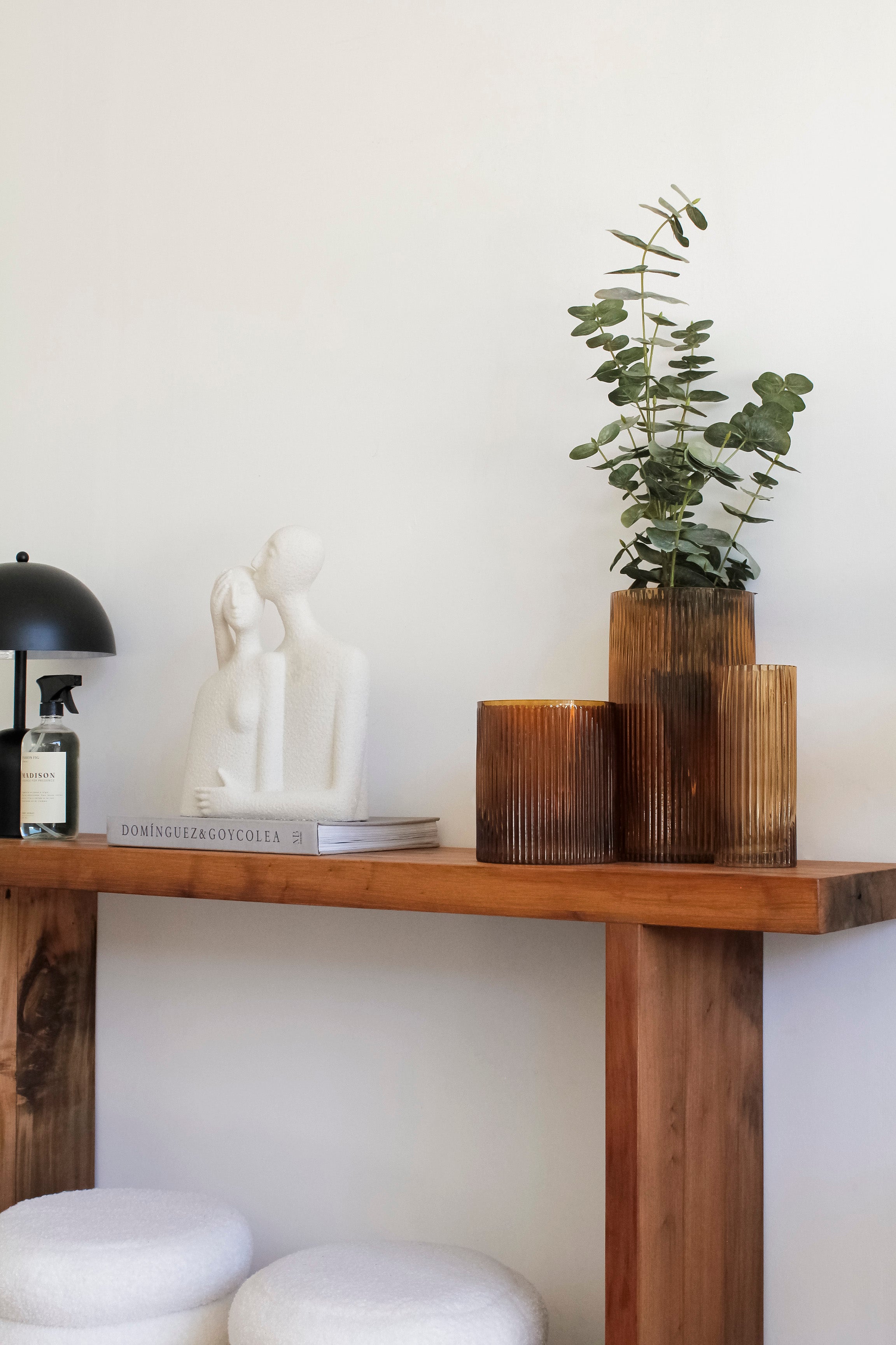 Florero Rayas Ámbar