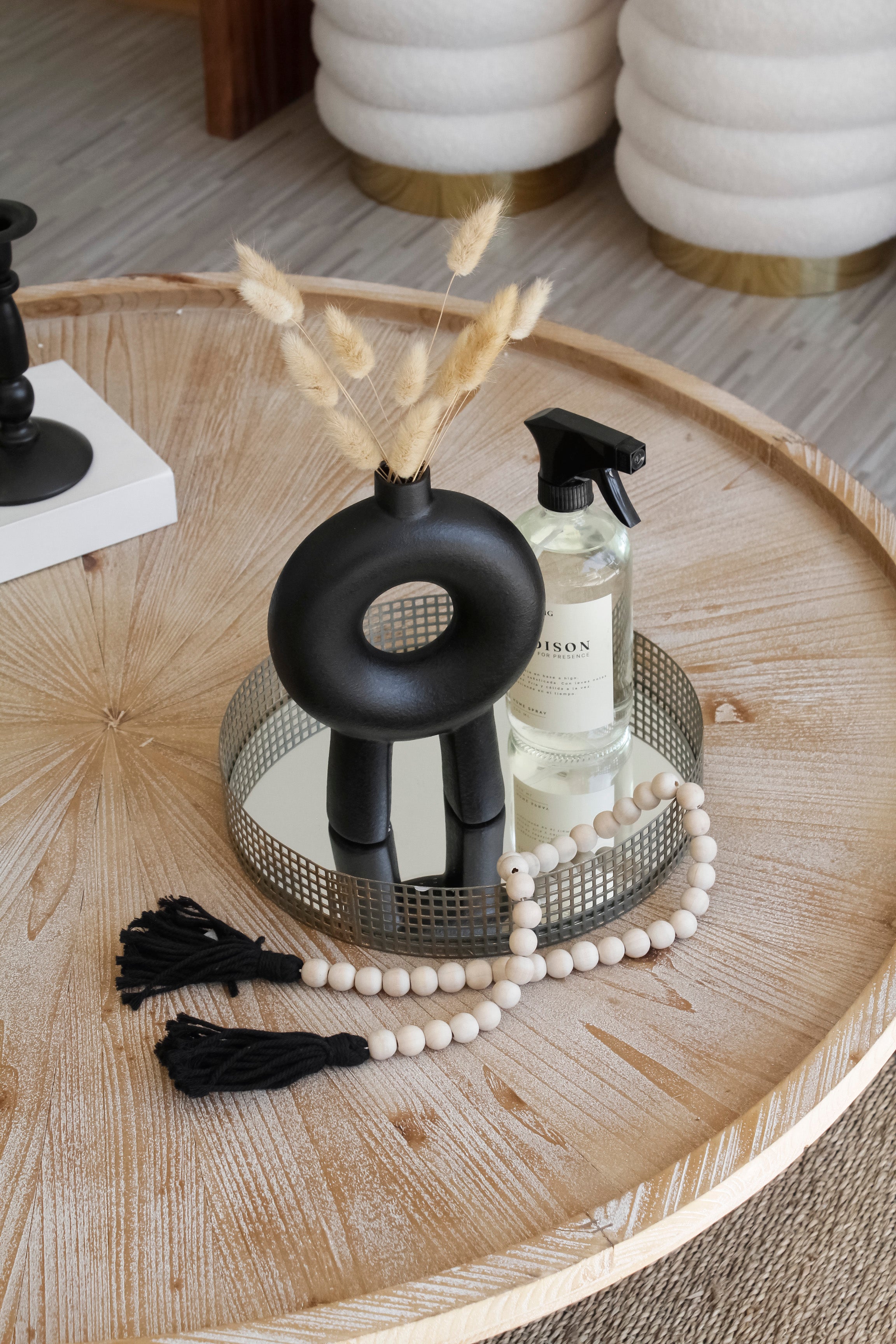 Florero Cerámica Aro 2 Patas