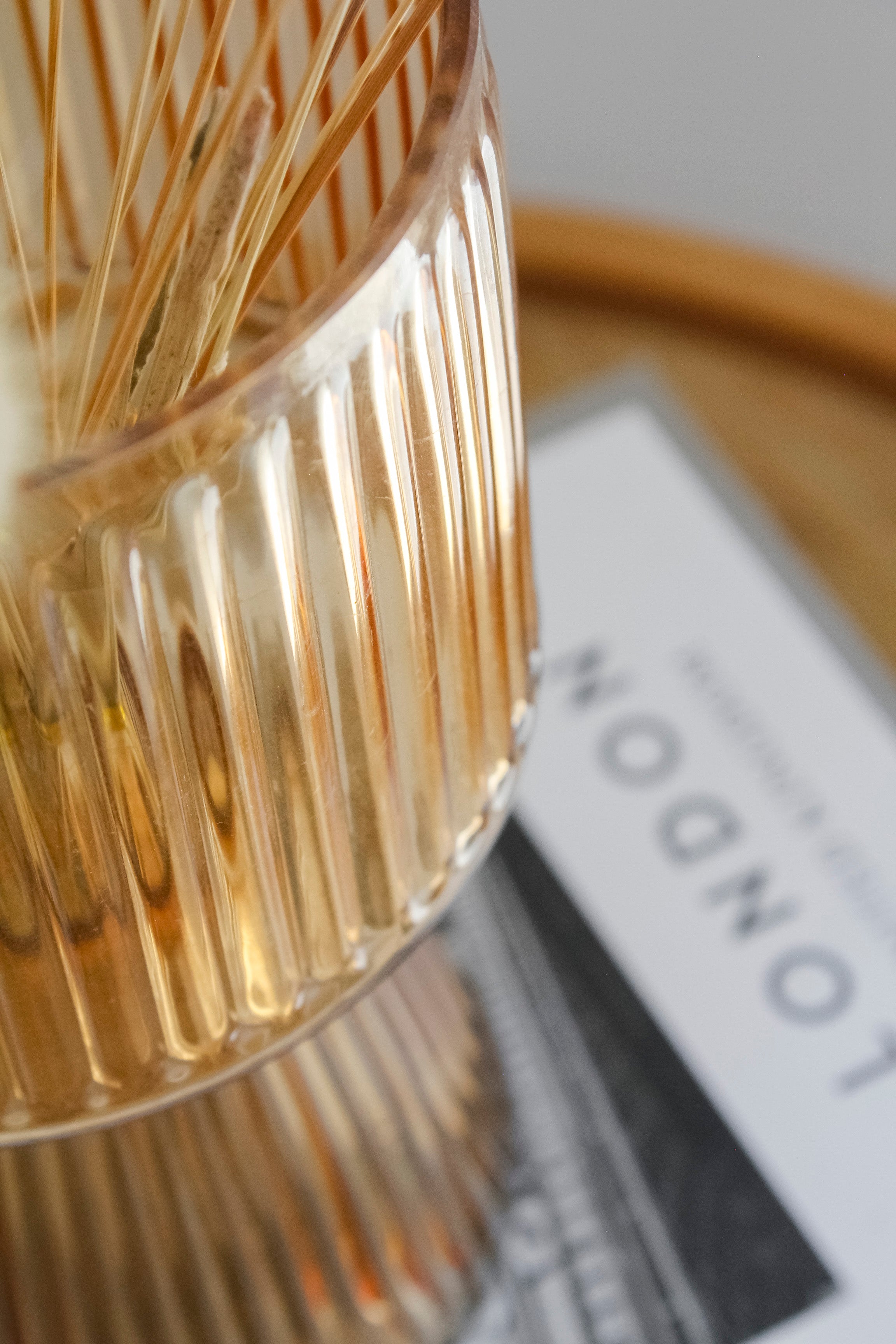 Florero Copón Rayas Ámbar