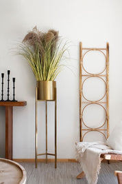 Macetero Dorado Pedestal