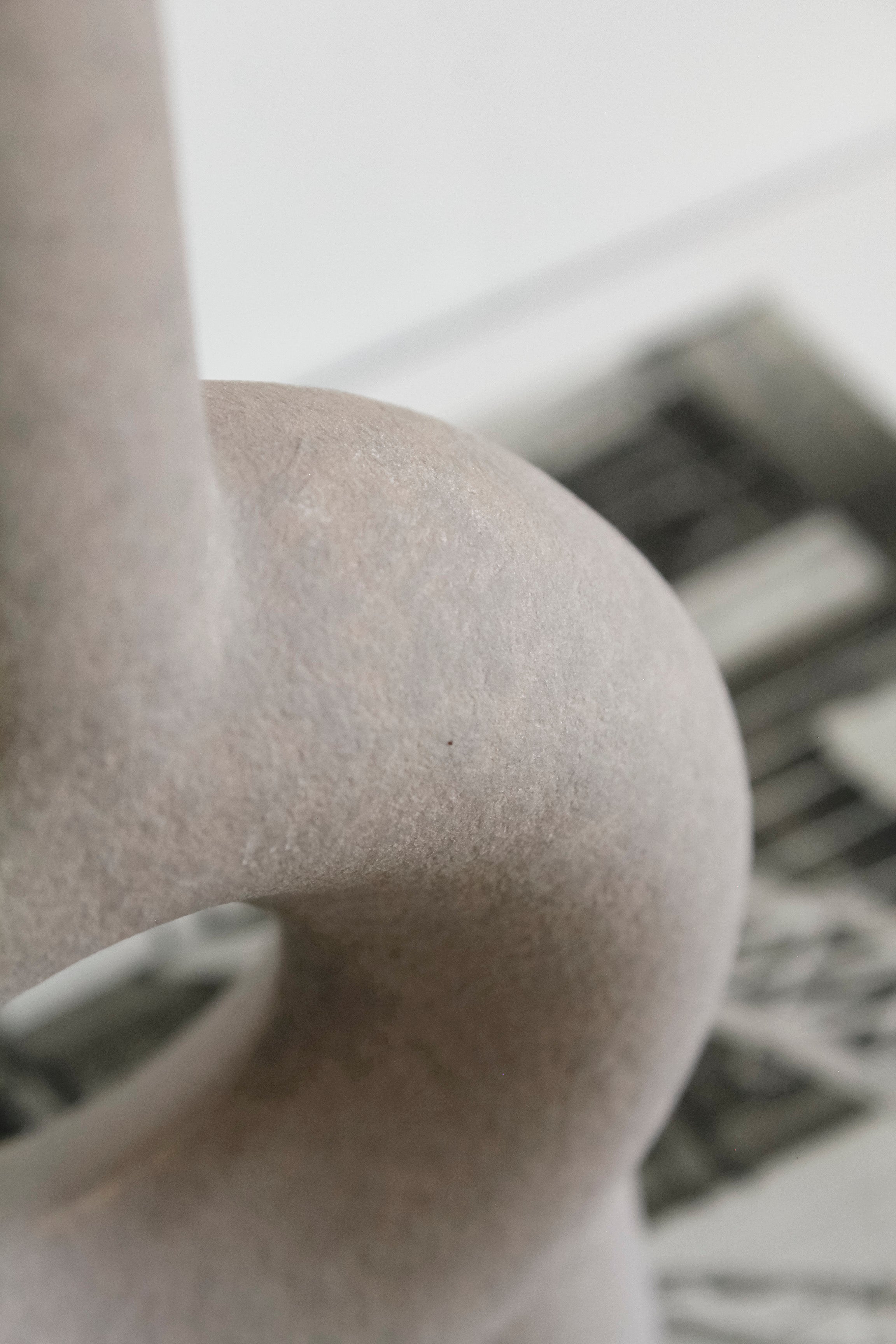 Florero Cerámica Aro Cuello Alto