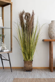 Macetero Latón Dorado Envejecido