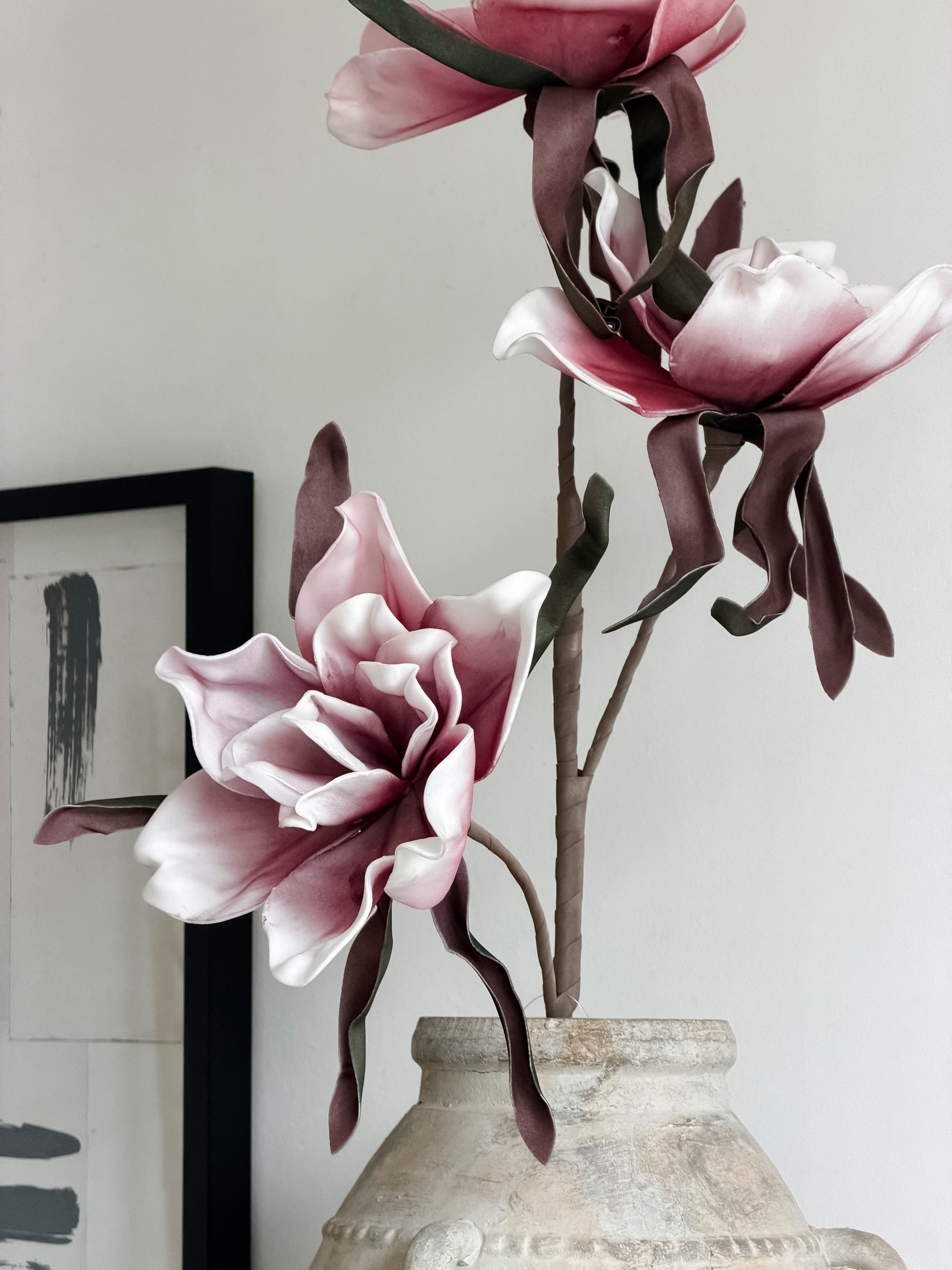 Flores Magnolia Rosada