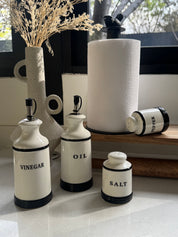 Set Alcuza Blanco Negro