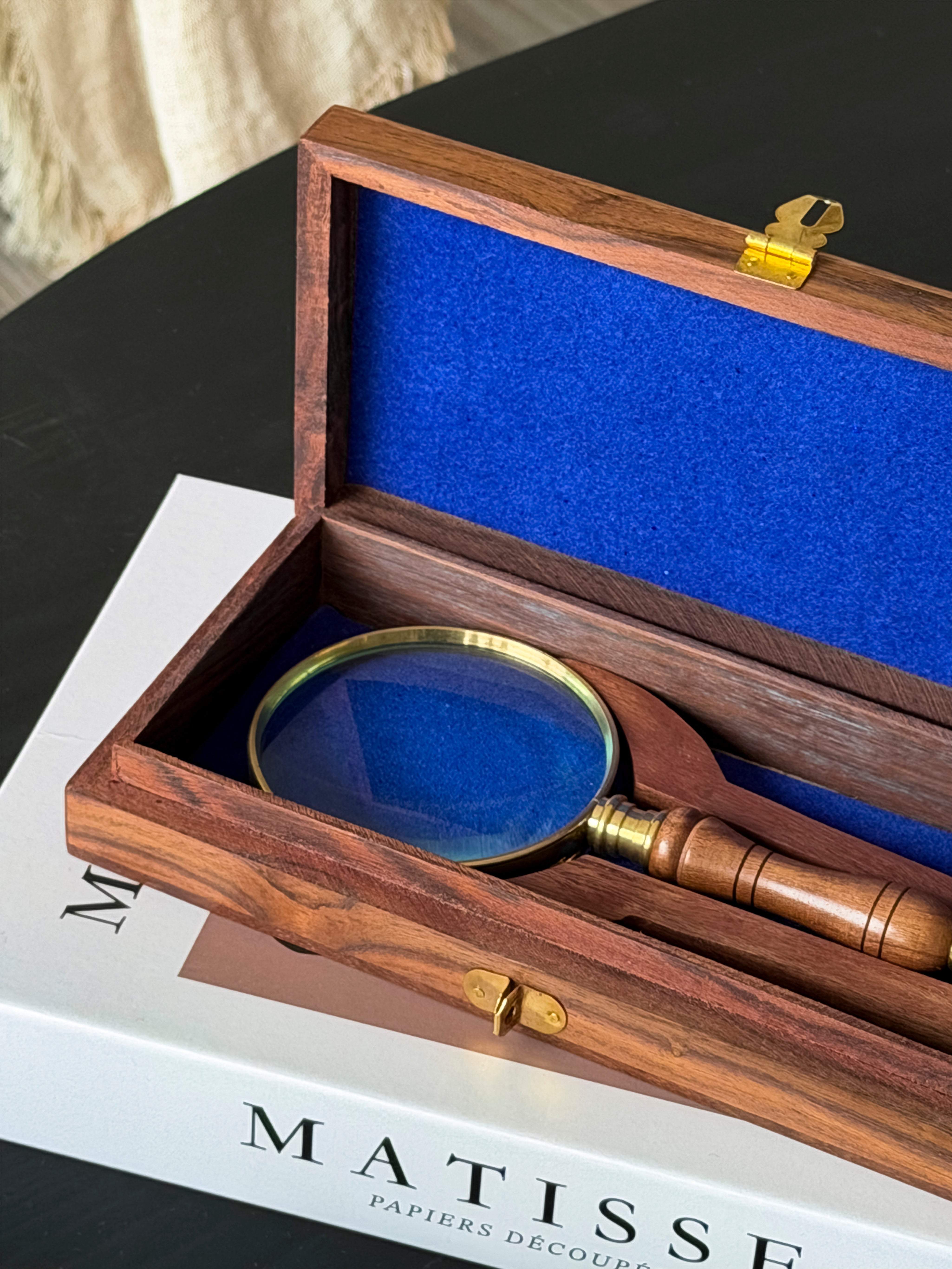 Lupa Caja Madera