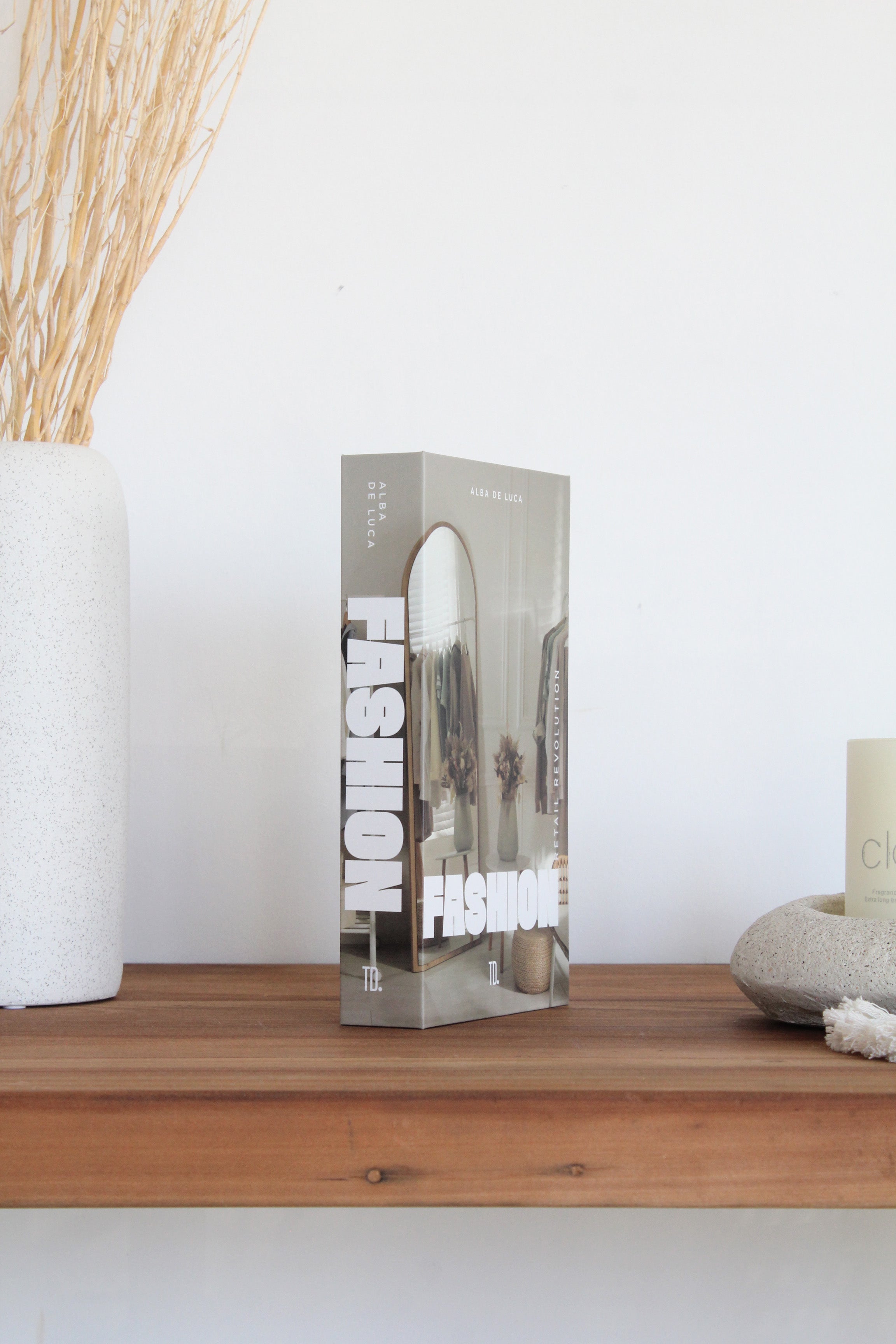 Caja Libro "Fashion" Beige