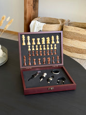 Juego Ajedrez + Set Vino Grande