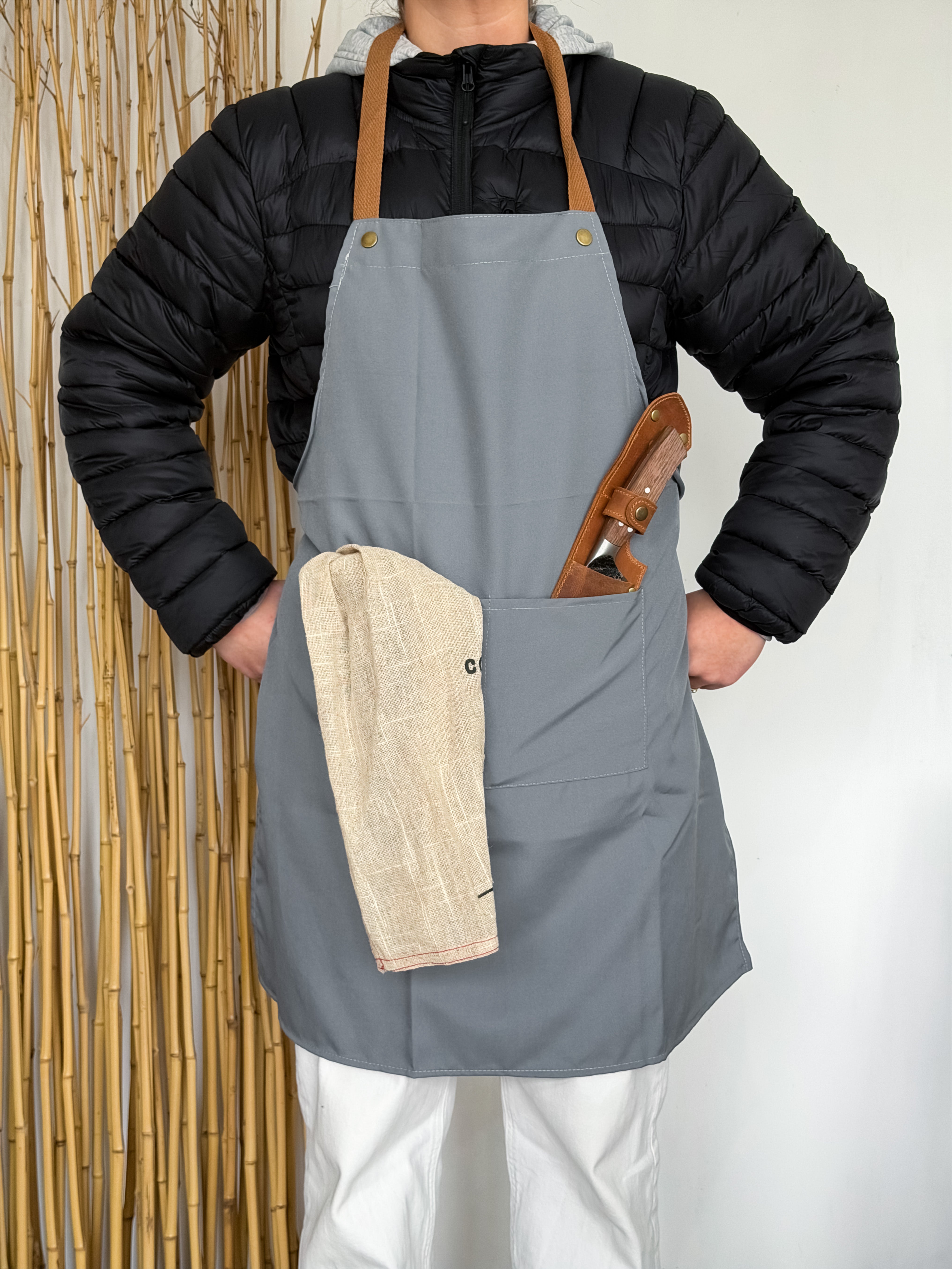 Delantal Eva Gris