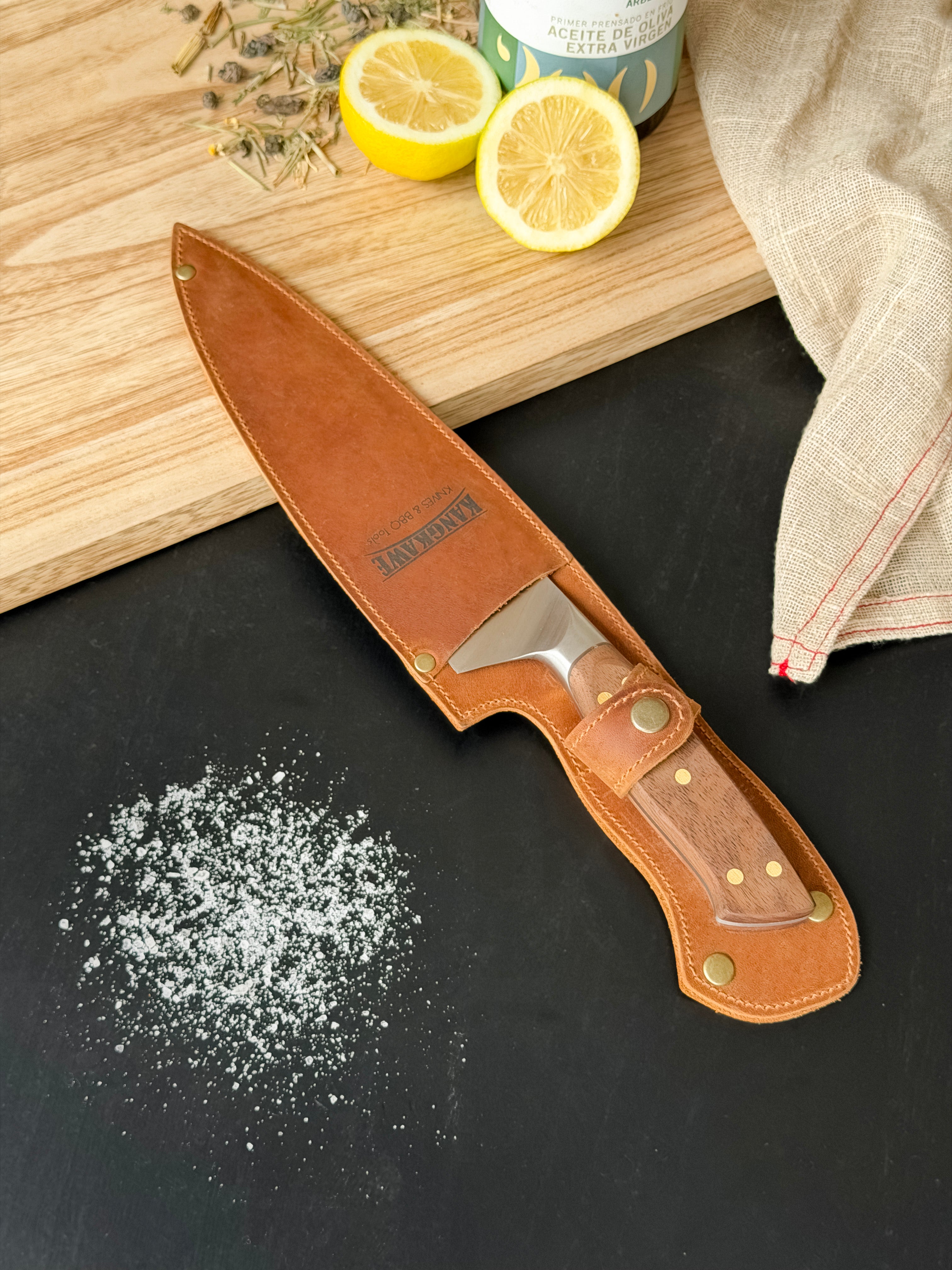 Cuchillo Catemu Funda Café