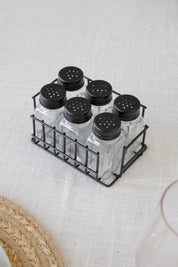 Set Especieros Tapa Negra