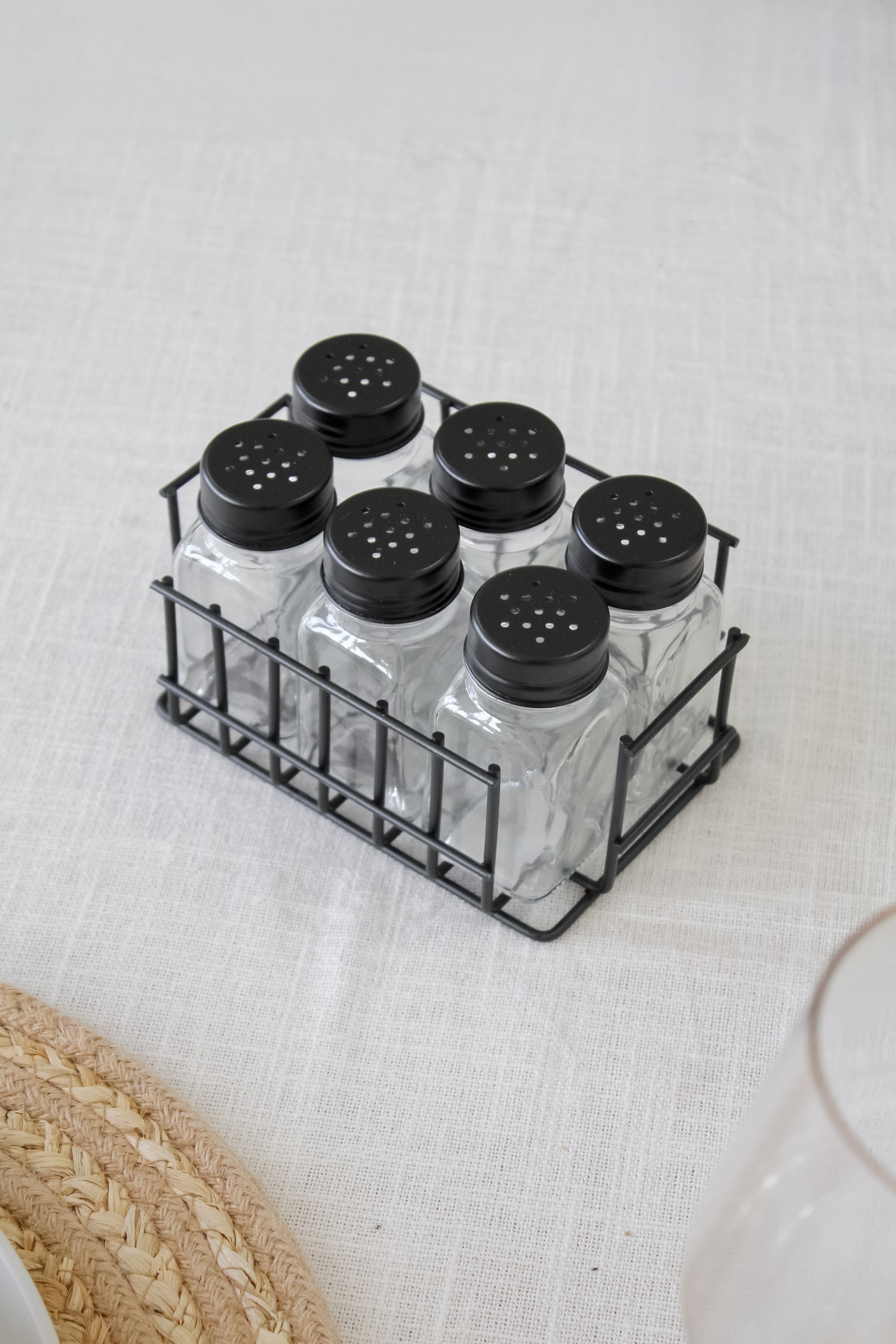 Set Especieros Tapa Negra