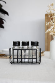 Set Especieros Tapa Negra