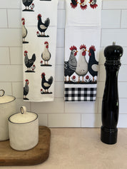 Set Paño Cocina 3 Gallos Cuadrille