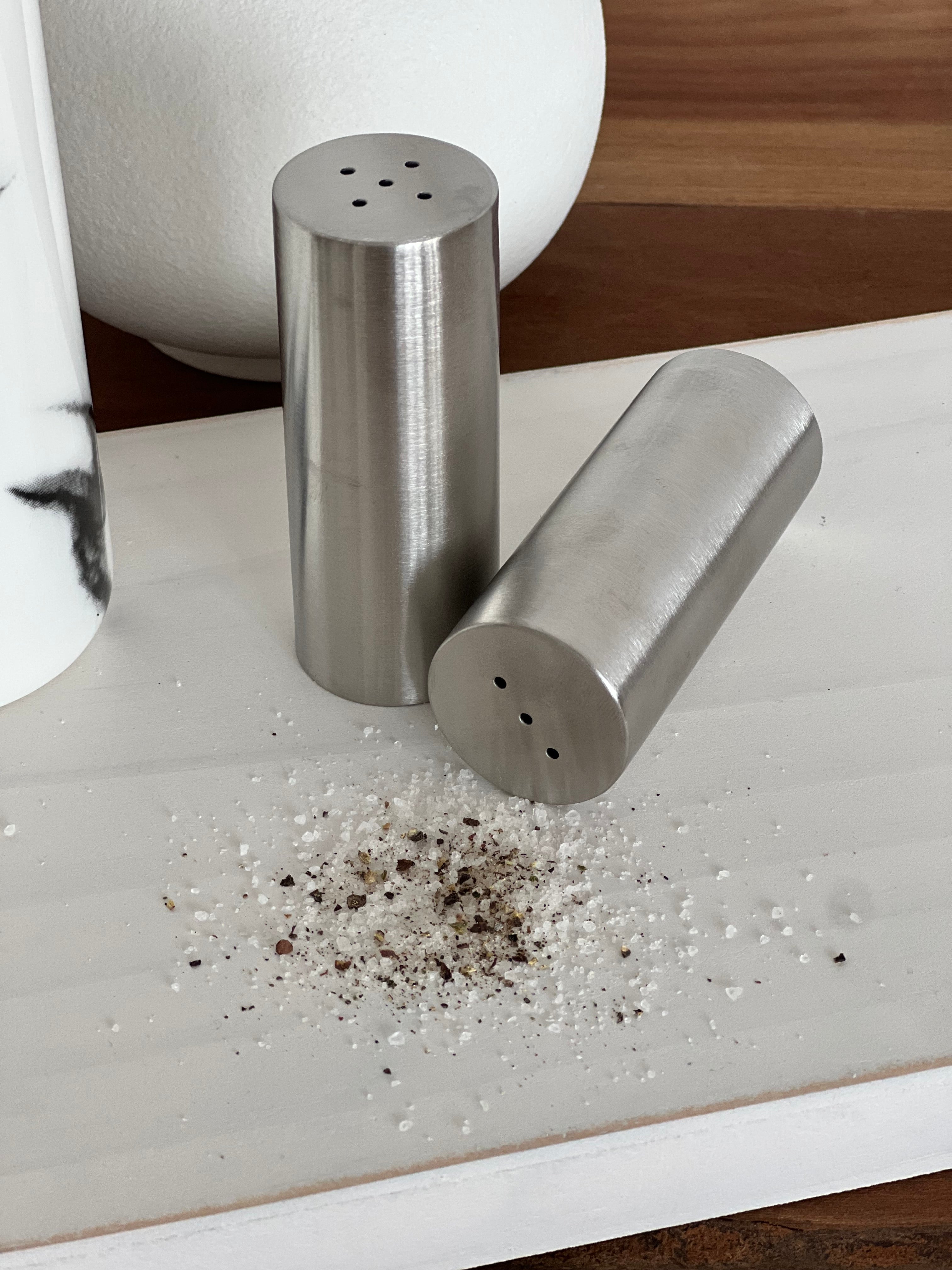 Salero y Pimentero Plateado