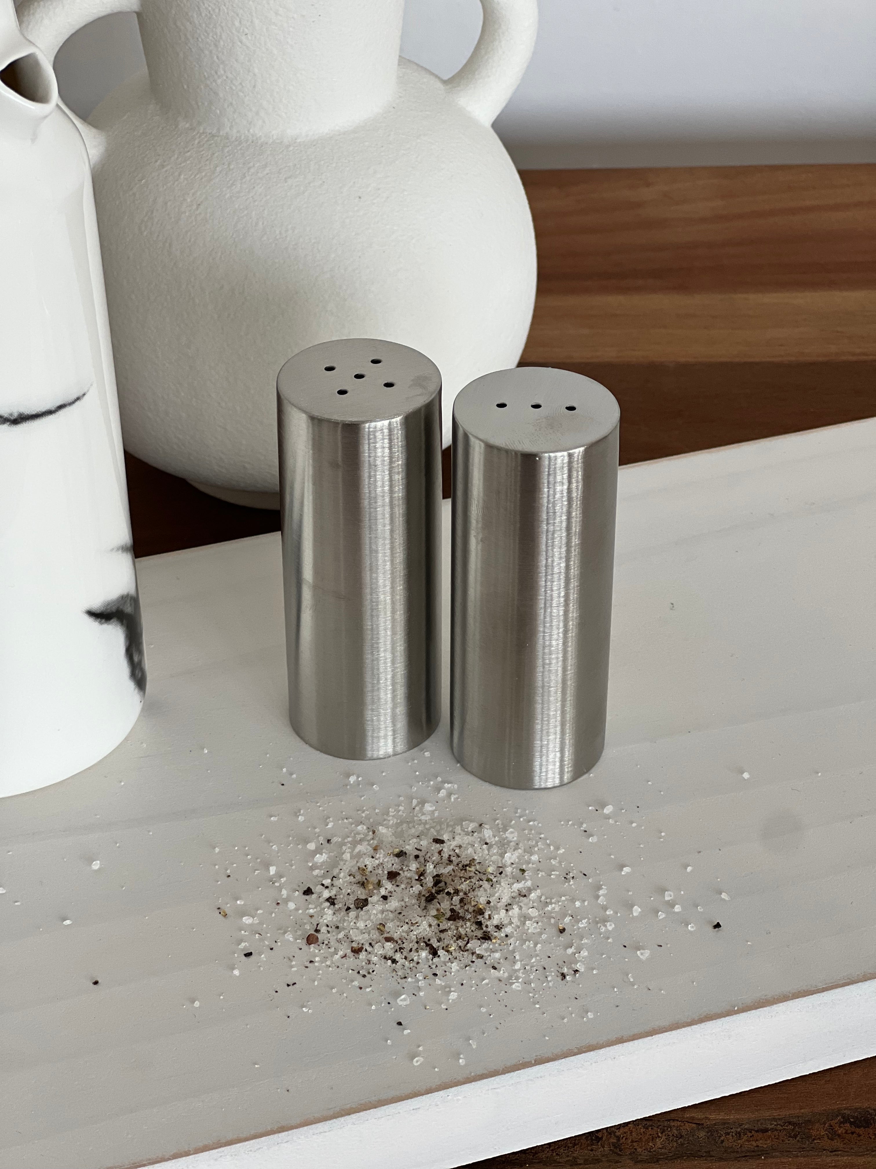 Salero y Pimentero Plateado