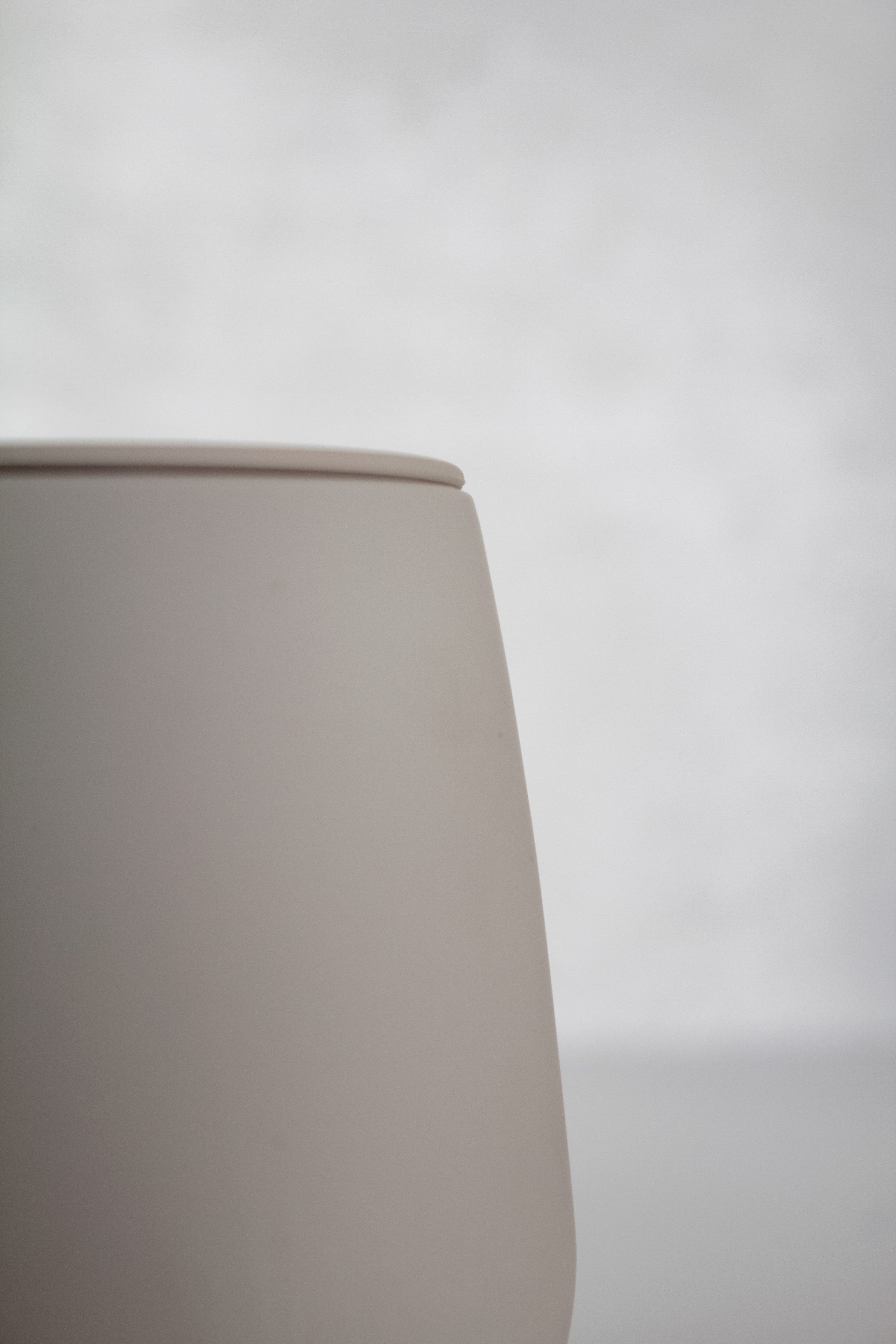 Porta Escobilla de Dientes Liso Crema