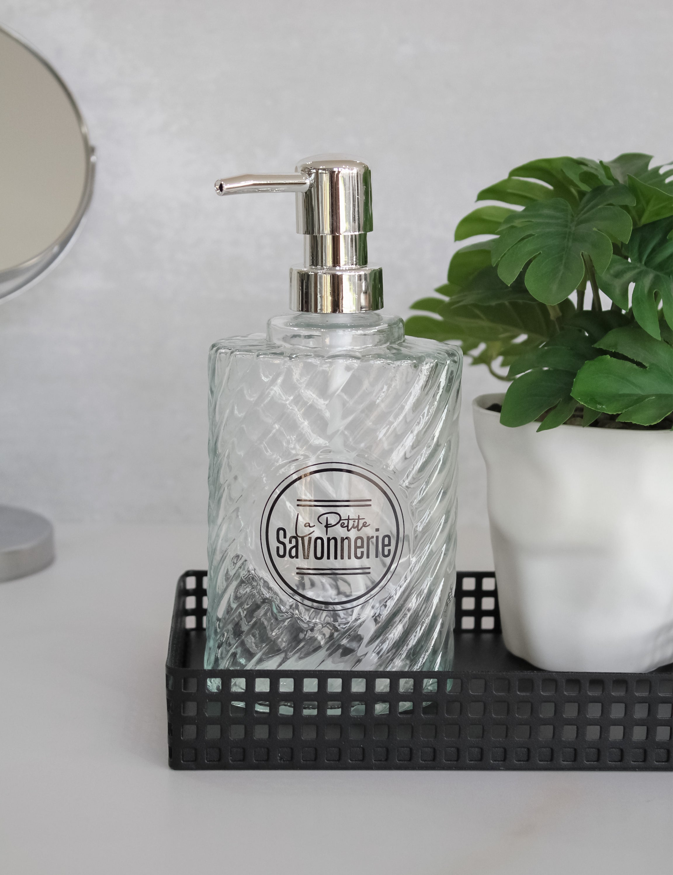 Dispensador Vidrio Relieve