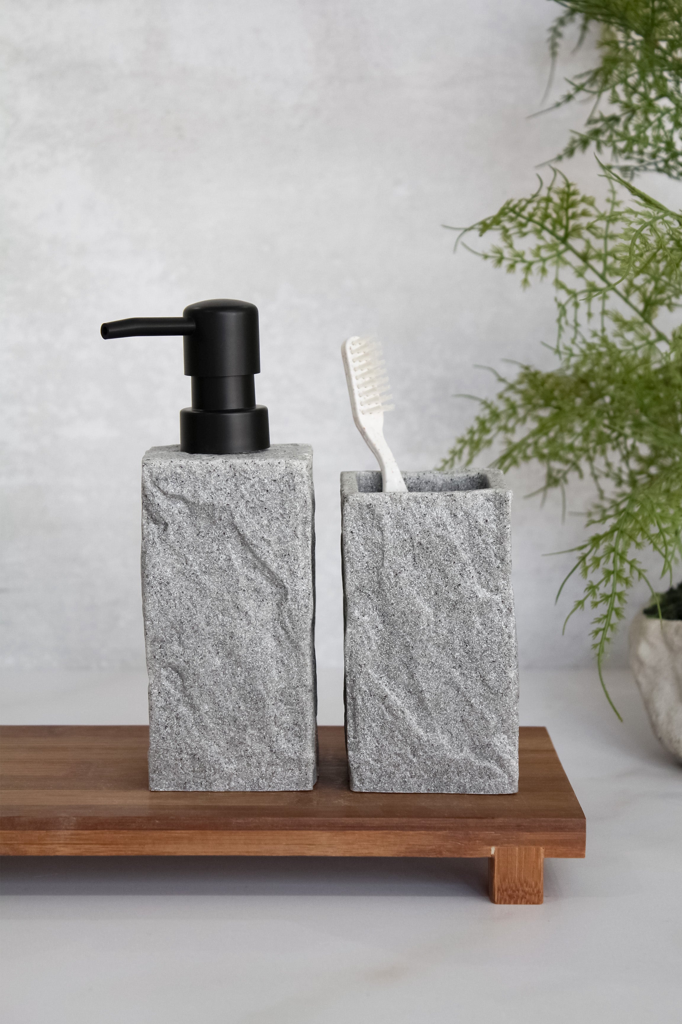 Dispensador Piedra Gris