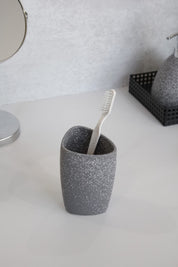 Vaso Cerámica Gris Jaspeada