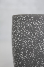 Vaso Cerámica Gris Jaspeada