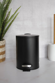 Basurero Metal Negro