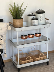 Carro Latón Enlozado