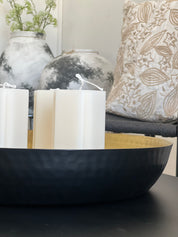 Fuente circular martillada