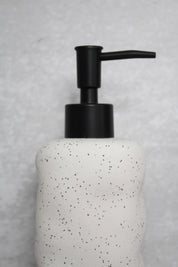 Dispensador Cerámica Blanca Jaspeada