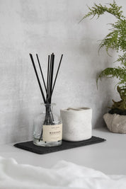 Porta Escobilla de Dientes Cerámica Blanca Jaspeada