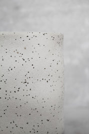 Porta Escobilla de Dientes Cerámica Blanca Jaspeada