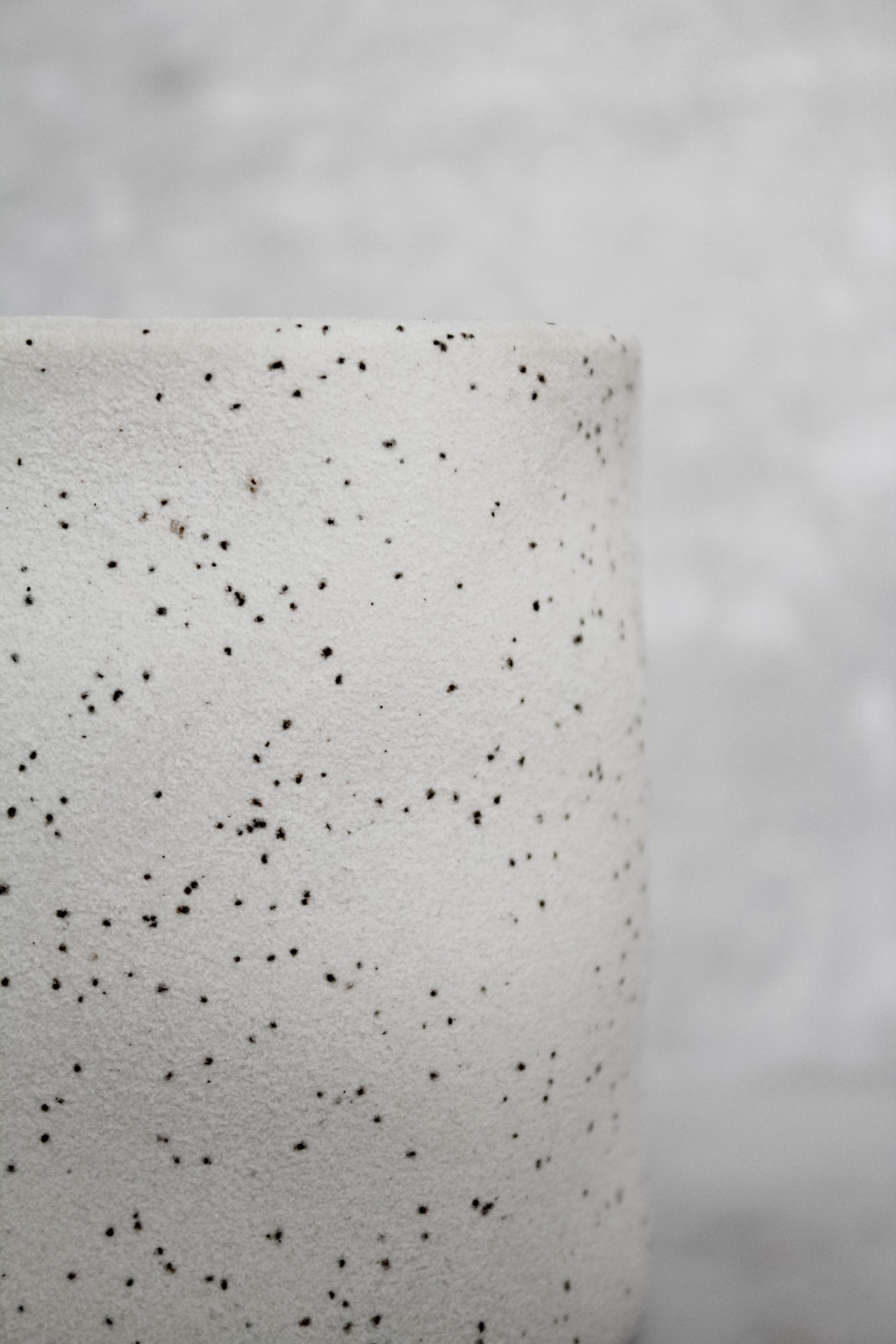 Porta Escobilla de Dientes Cerámica Blanca Jaspeada