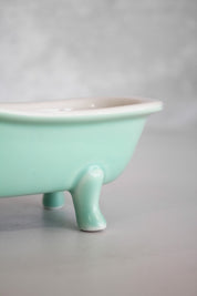 Jabonera Tina Cerámica Verde Agua